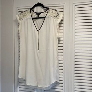 Express Portofino Short Sleeve Lace Top